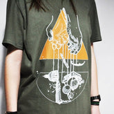 Art T-shirt "Venice's Hands" Green